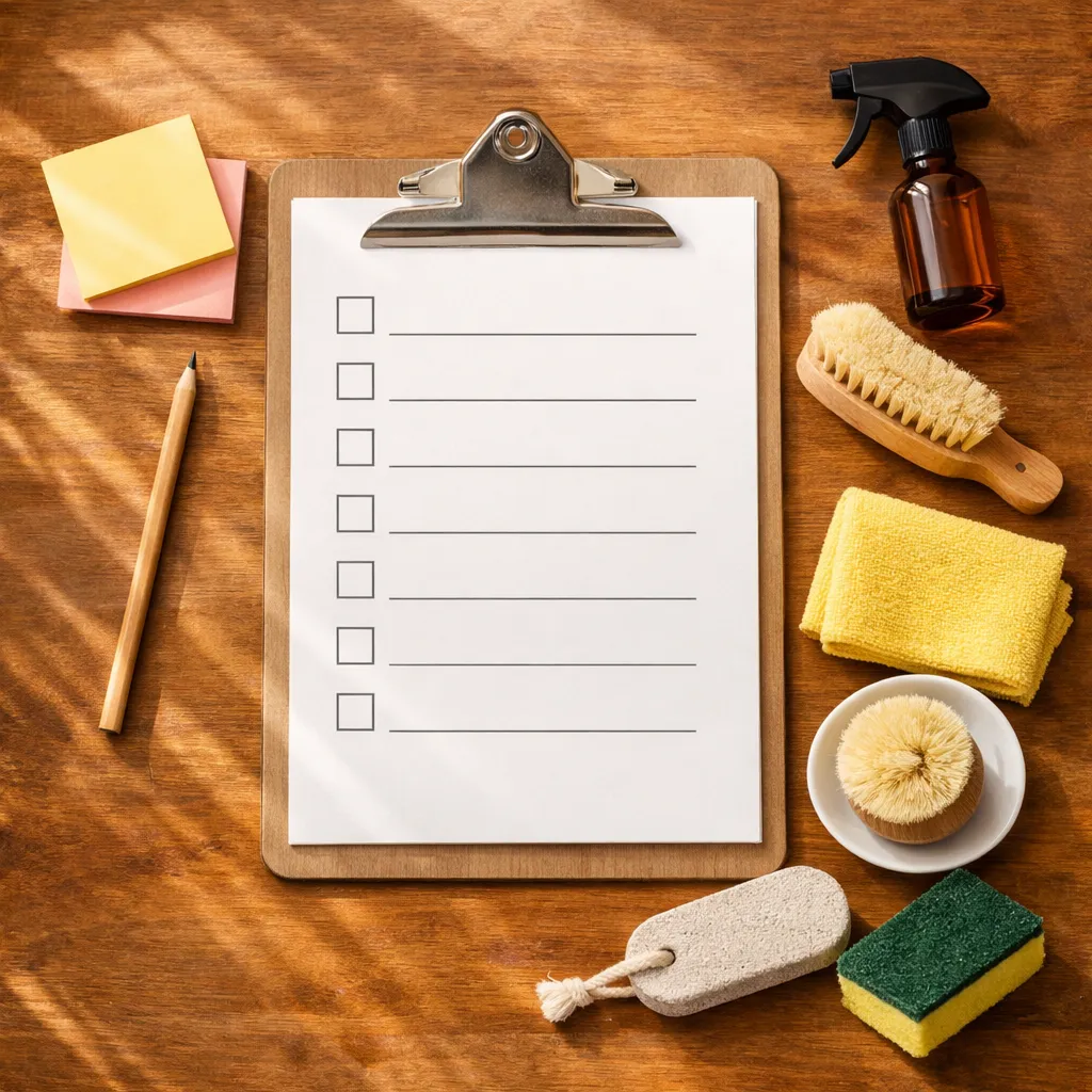 Schoonmaaklijst huis