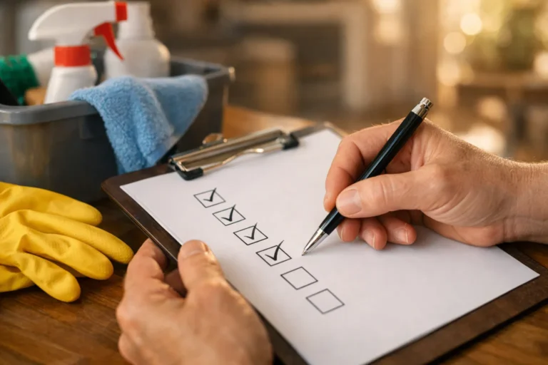 Huis schoonmaken lijst