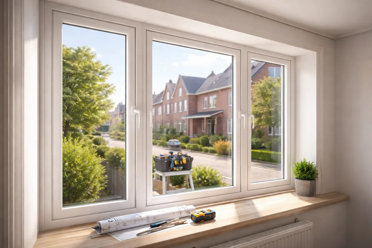 Moderne woning in Nijmegen met goed geïsoleerde kozijnen in kunststof uitvoering